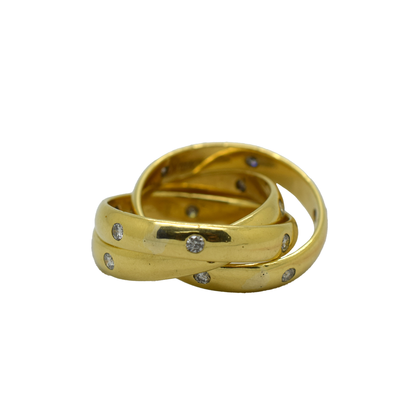 18k Gold Diamond 3-Stack Ring 0.75ct