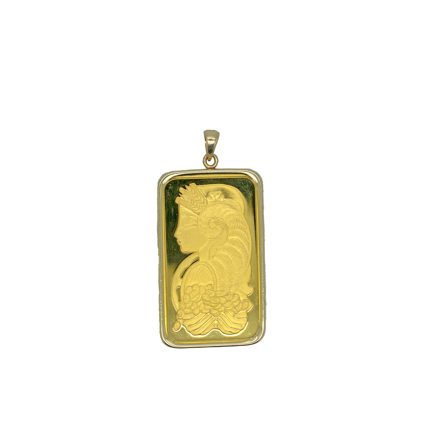 24k Gold Pamp 31.1g with 14k Border