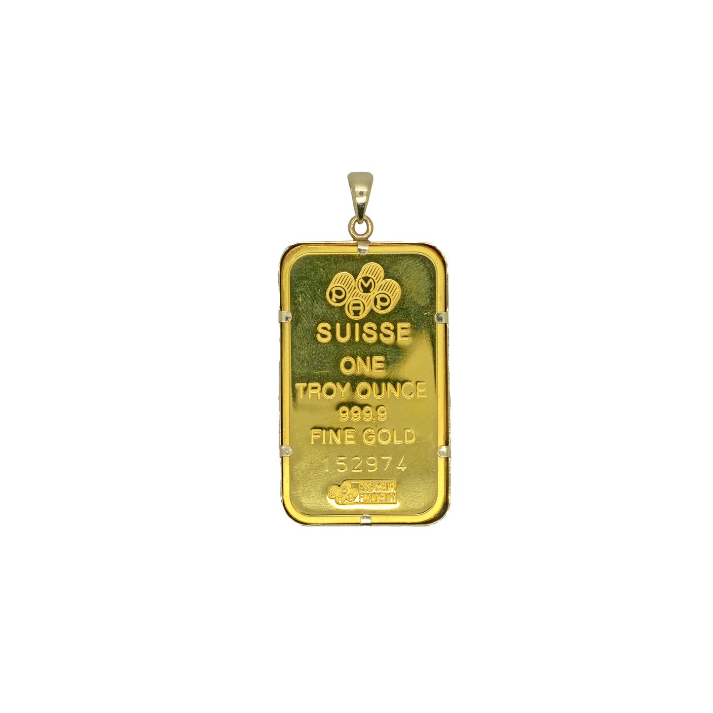 24k Gold Pamp 31.1g with 14k Border