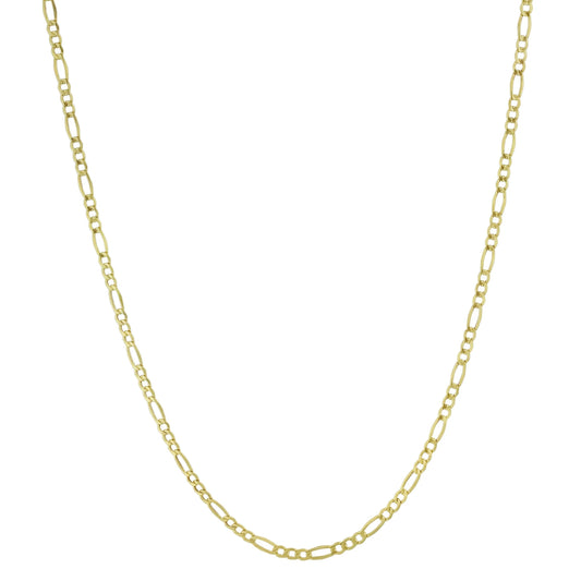 10k Gold Figaro Chain 2.5mm