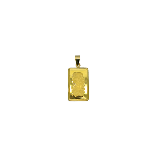 24k Gold Pamp 2.5g with 14k Border