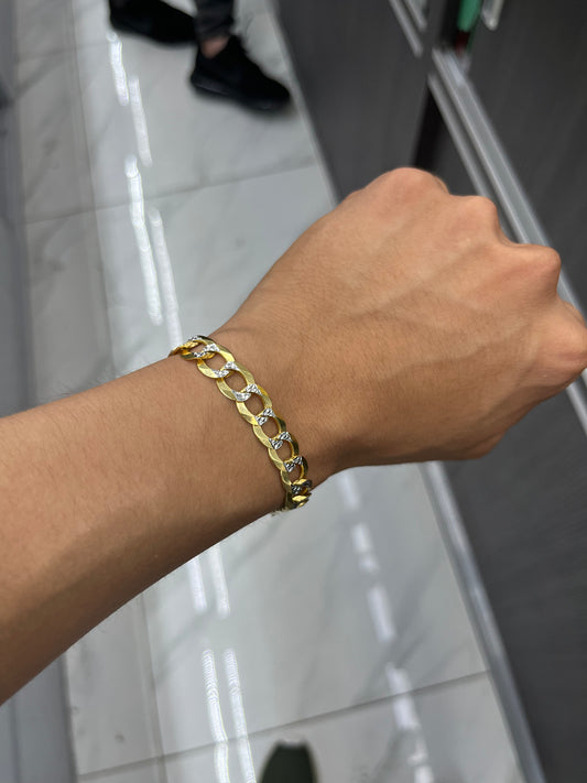 14k Solid Curb Bracelet 9.3mm