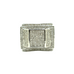 14k White Gold Diamond 3D Square Ring 2.4ct